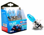  DLED Газонаполненная автомобильная лампа H4 DLED Серия "Racer" 6500K (2шт.)